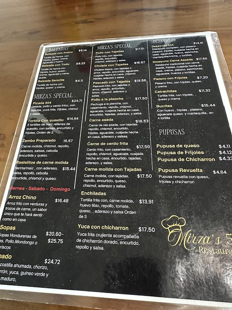 Mirza's 504 Restaurant II Menu image 3